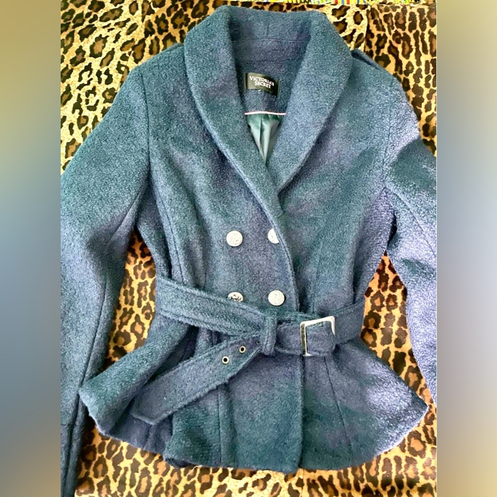 Victoria's Secret Double-Breasted Gray Pea Coat